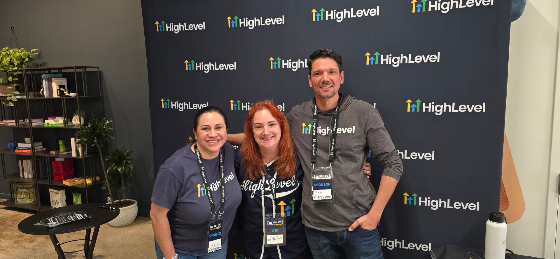HighLevel team at booth
