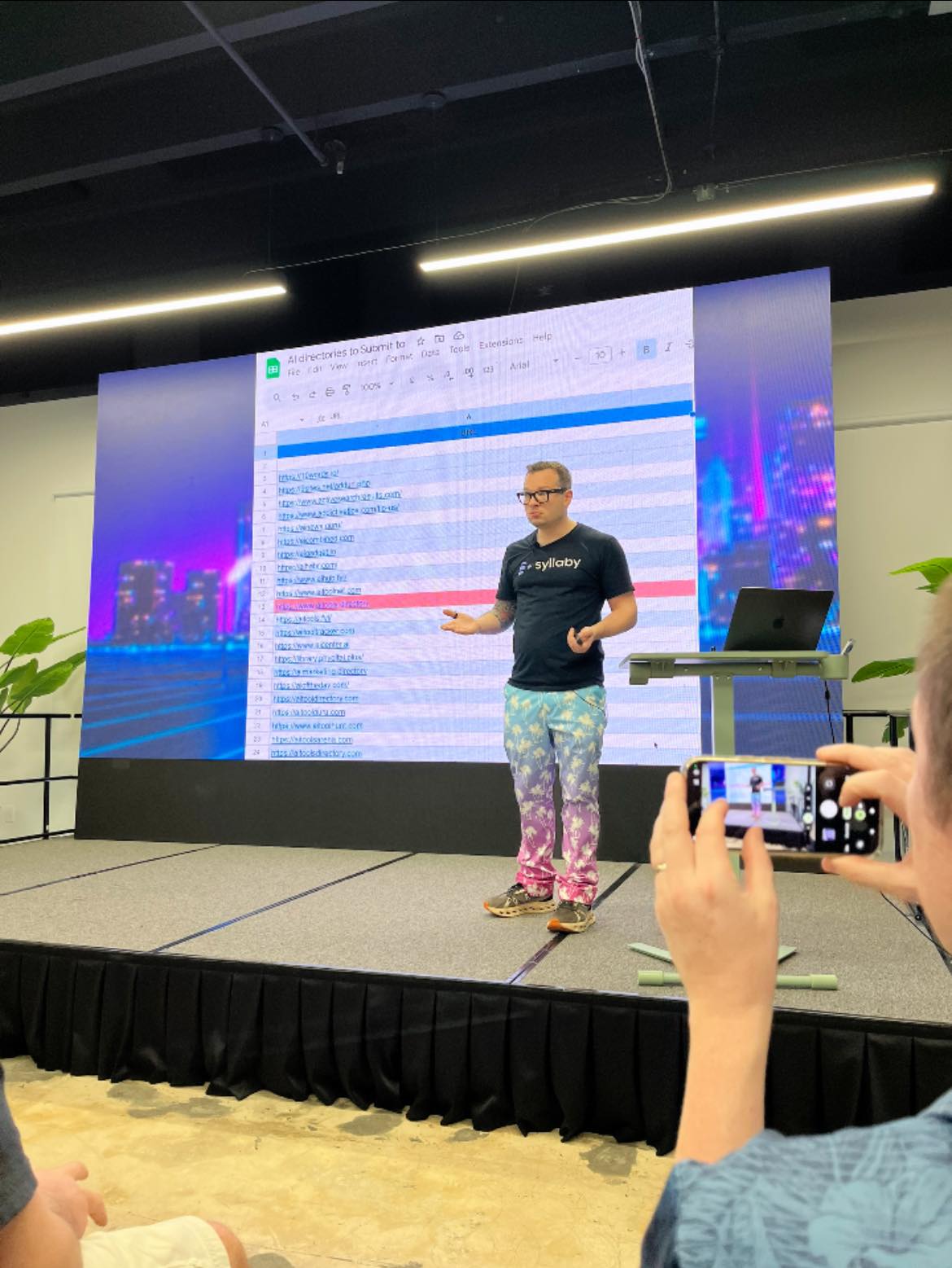 Austin Armstrong on stage
