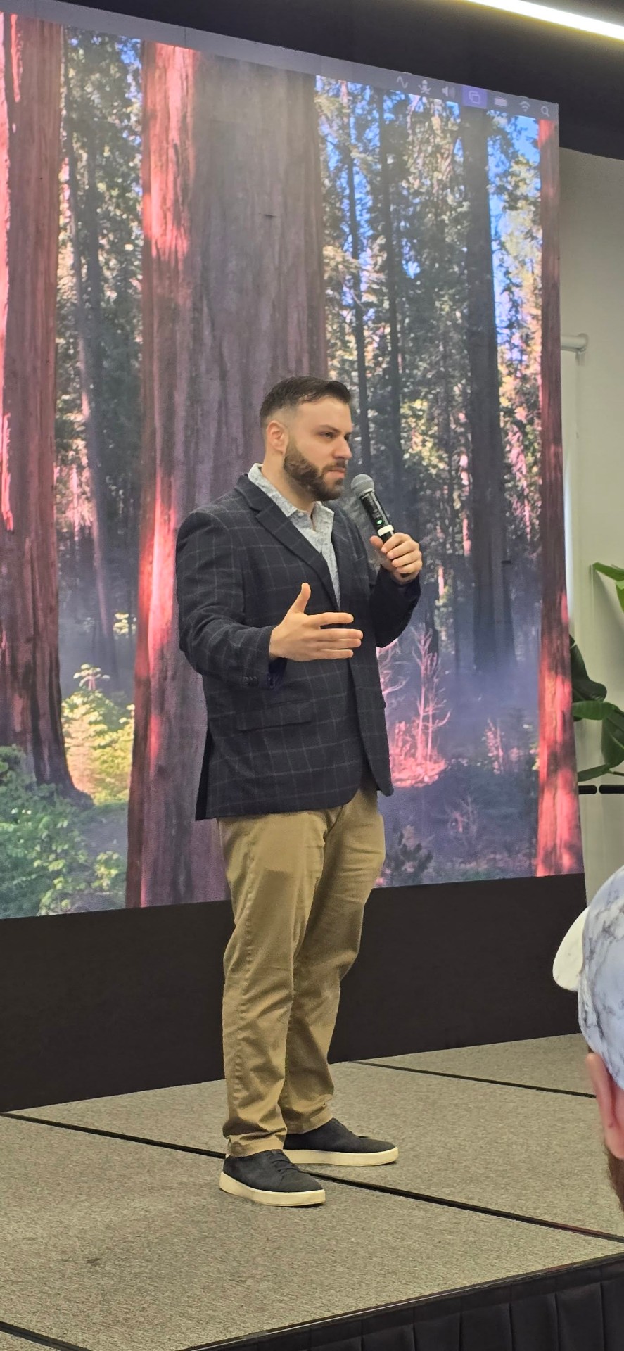 Stefan Ciancio speaking