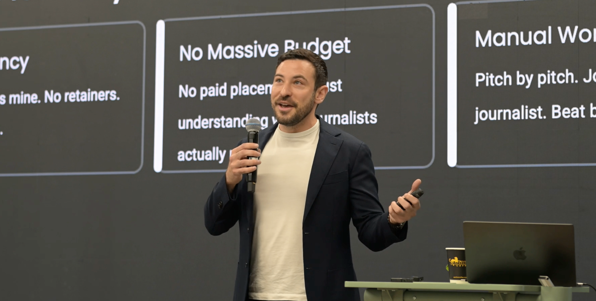 Zach speaking at Epic Webinar Summit